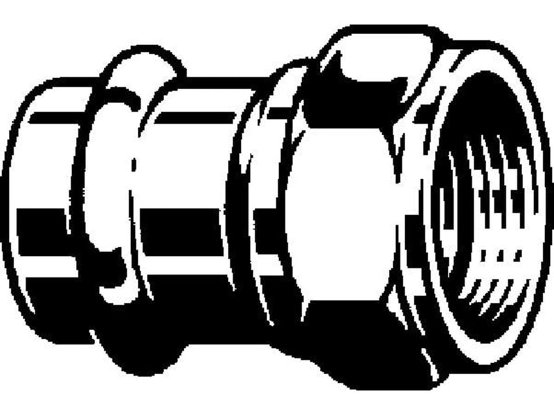 Viega sanpress connection screw fitting 18 mm x 3/4" gunmetal