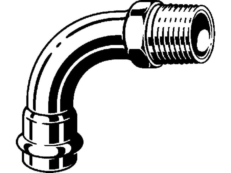 Viega Prestabo adapter elbow 90° 15 x 1/2"