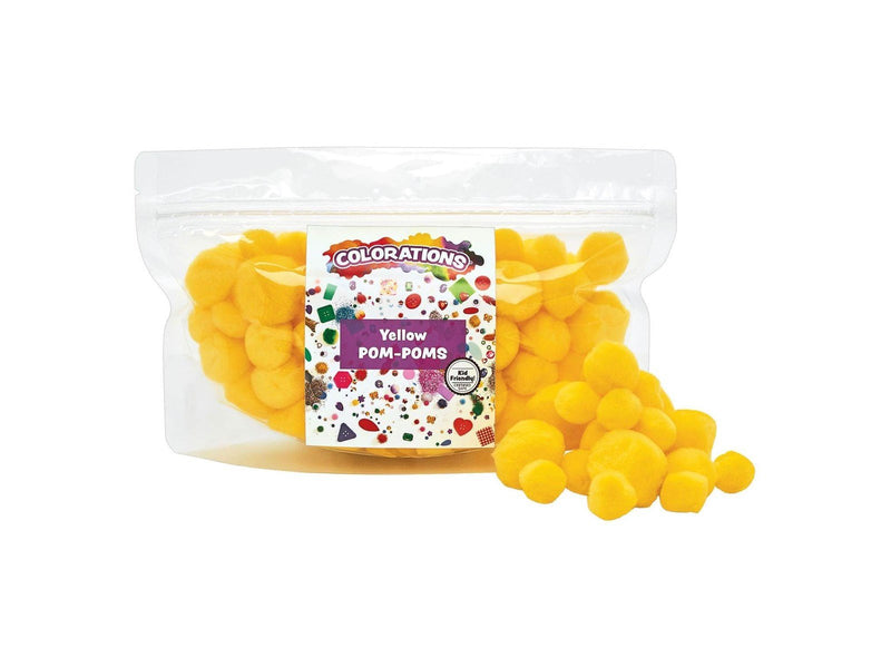 Colorations - Pom Poms Yellow 100pcs.
