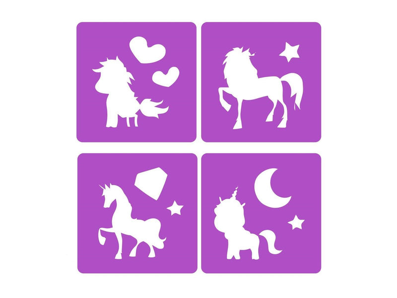 Dream Horse Sidewalk Chalk Unicorn with Templates 10 pcs.