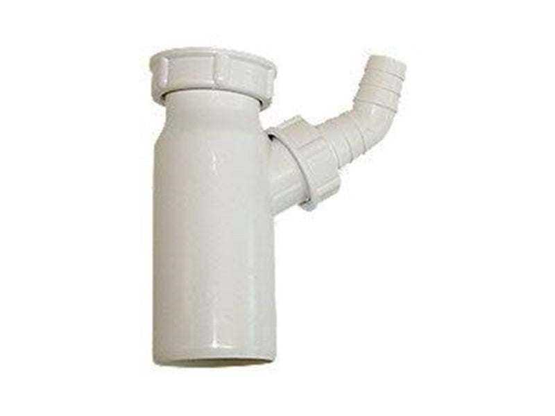 Viega PP connection pipe Ø50 mm x 1 1/2" for sink with plug White.