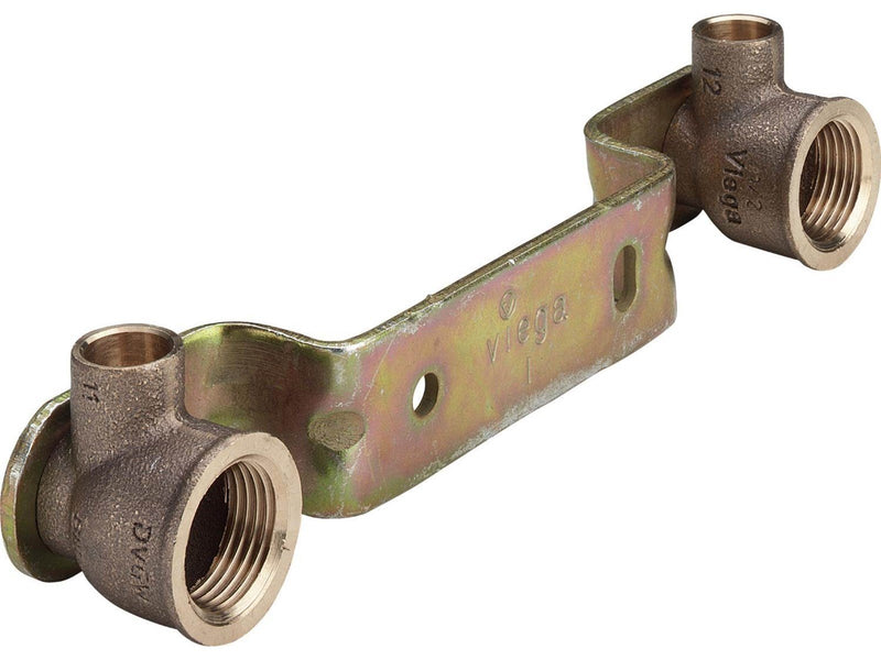 Viega Block 15mm x 1/2'' with bent back plate