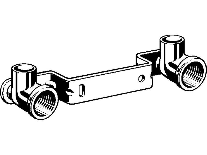 Viega Block 15mm x 1/2'' with bent back plate