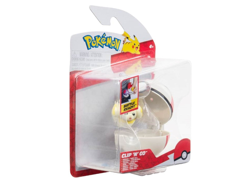 Pokemon Clip N Go Fidough and timer ball