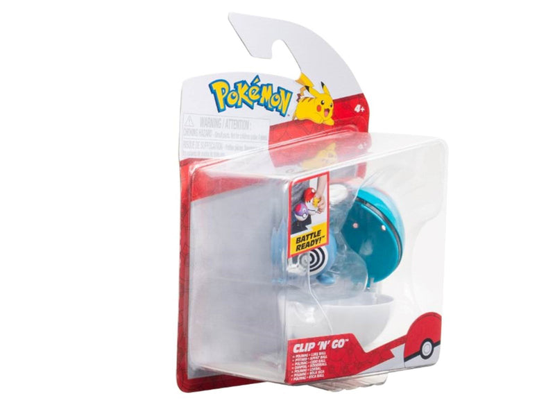Pokemon Clip N Go Poliwag with lure ball