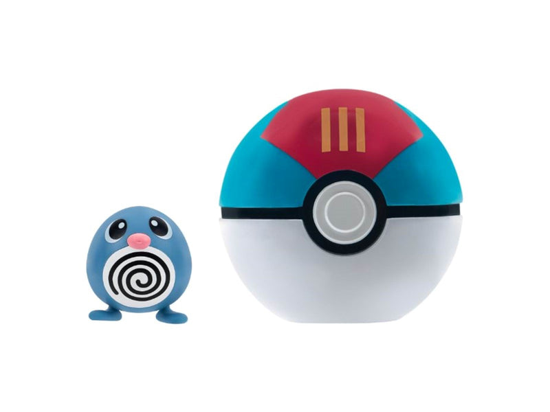 Pokemon Clip N Go Poliwag with lure ball