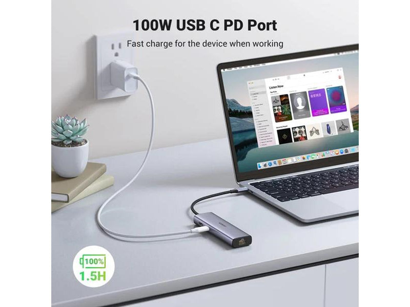 UGREEN 7-in-1 USB-C Hub - HDMI - Gray