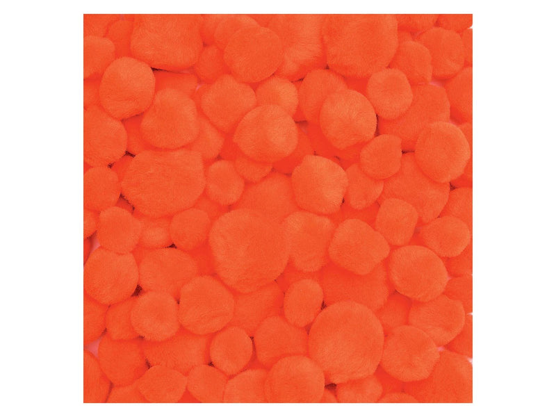 Colorations - Pom Poms Orange 100pcs.