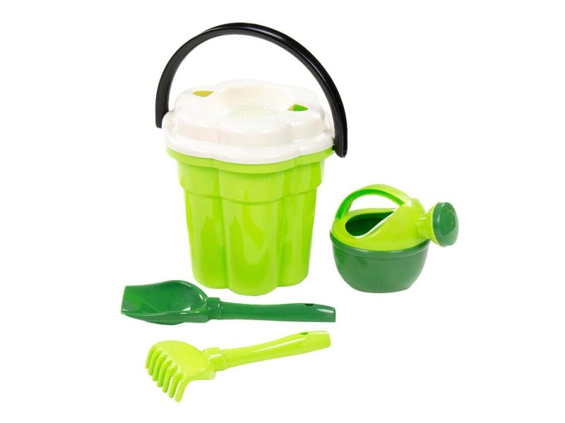 Cavallino Toys Cavallino Safari XL Classic Bucket Set with Watering Can Green 4 pcs.