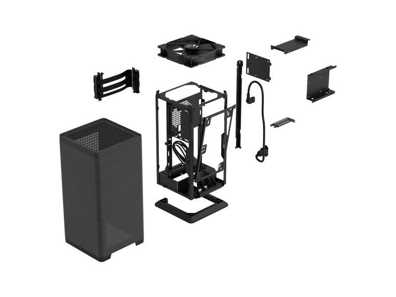 Fractal Design Mood Black - Gehäuse - Minitower - Schwarz