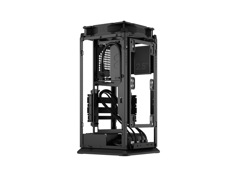 Fractal Design Mood Black - Gehäuse - Minitower - Schwarz