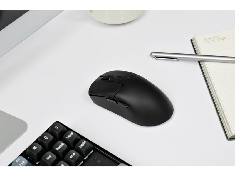 Keychron M2 4K Hz Ultralight 53g Wireless Mouse - Black - Gaming Maus (Schwarz)