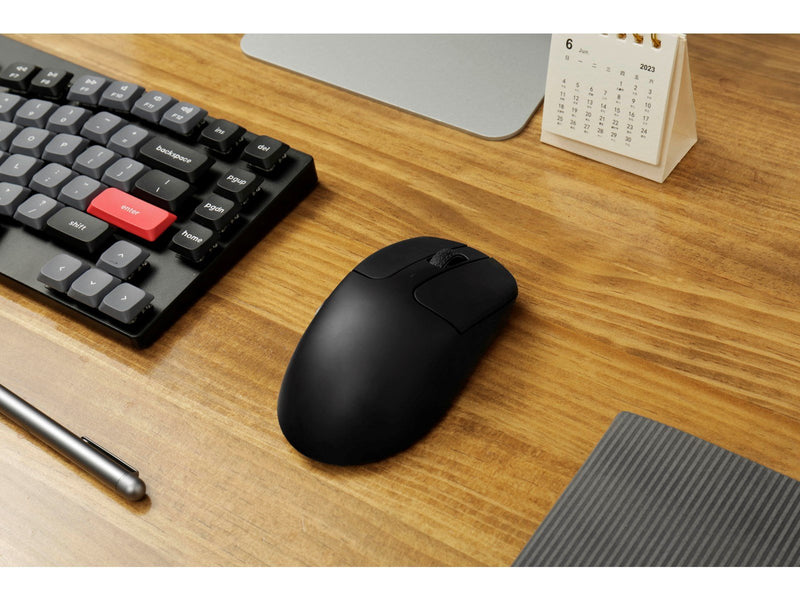 Keychron M2 4K Hz Ultralight 53g Wireless Mouse - Black - Gaming Maus (Schwarz)