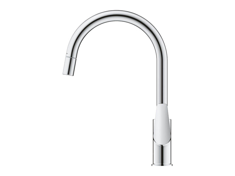 Grohe BauEdge Kitchen faucet with pull-out Chrome