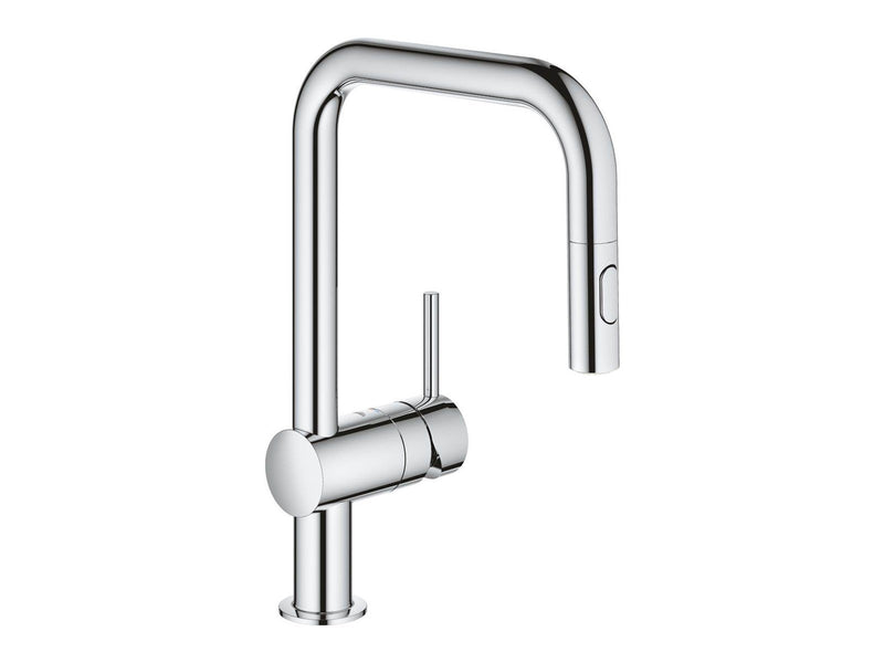 Grohe Minta Kitchen faucet with pull-out U-spout Chrome