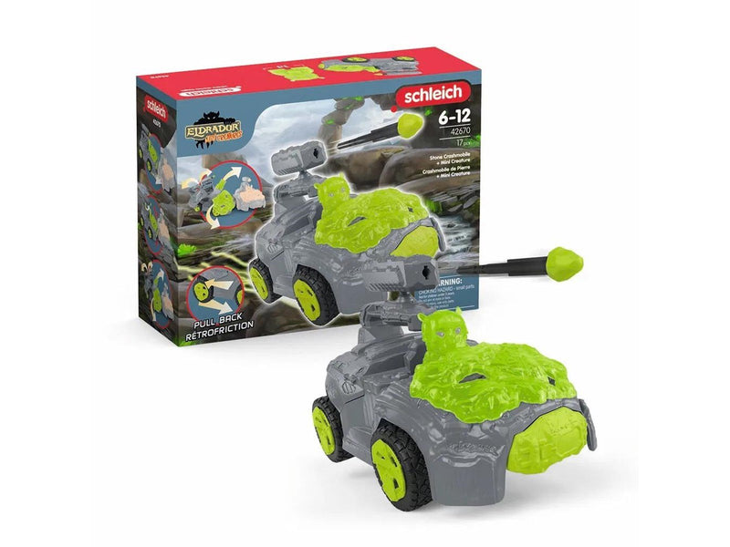Schleich Stein Crashmobil mit Mini-Kreatur