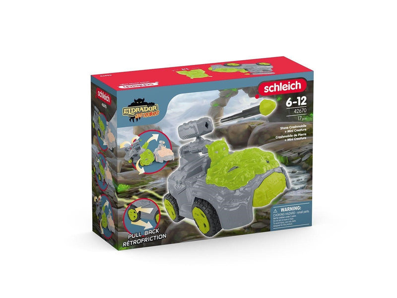 Schleich Stein Crashmobil mit Mini-Kreatur