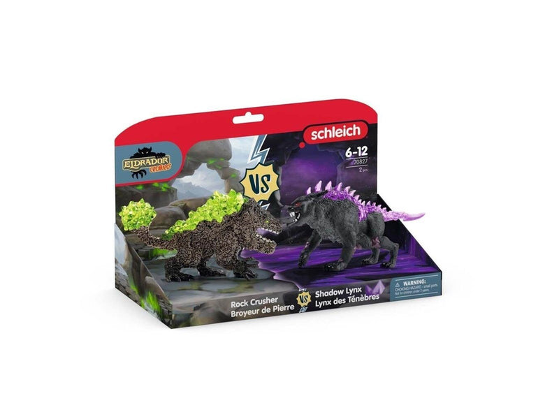 Schleich Shadow lynx vs. Rock crusher