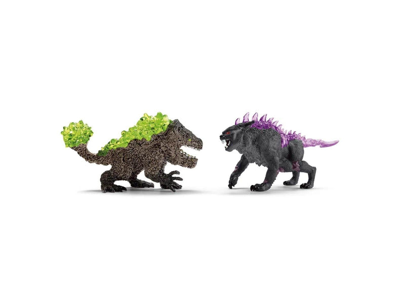Schleich Shadow lynx vs. Rock crusher