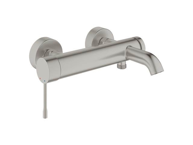 Grohe Essence One-lever faucet for tub & shower Supersteel