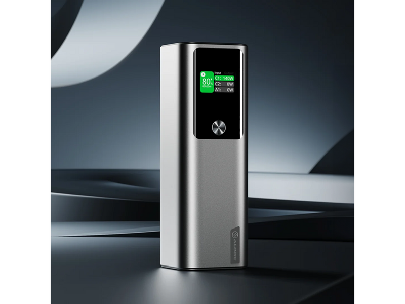 ALOGIC Ark 27000mAh Power Bank with 140W USB-C Charging Powerbank (Akku) - Grau - 27000 mAh