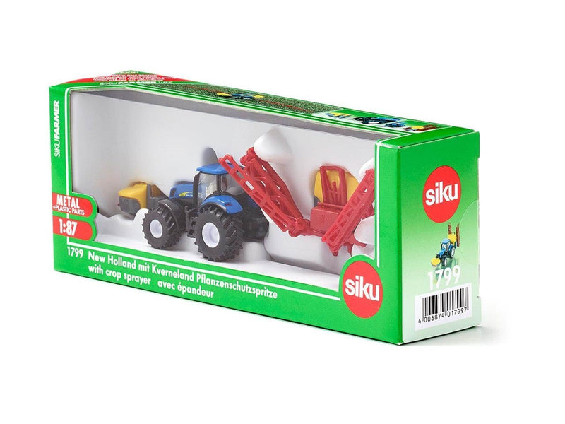 SIKU 1:87 New Holland Tractor With Crop Sprayer