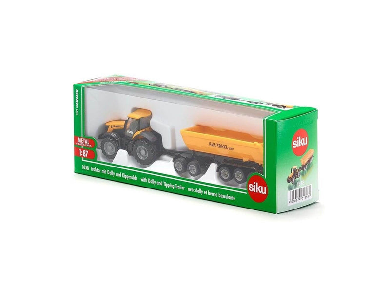 SIKU 1:87 Jcb With Dolly And Tipping Trailer