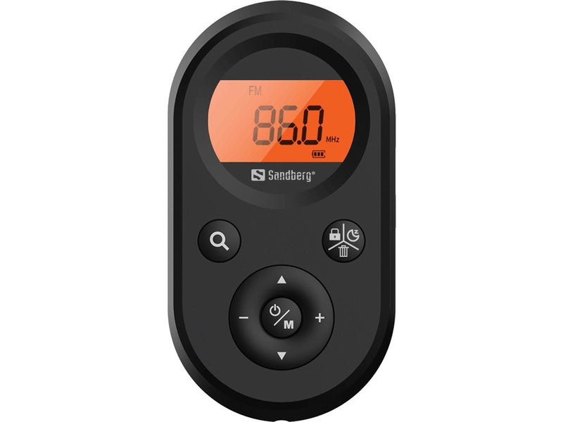 Sandberg Rechargable Pocket Radio - AM/FM - schwarz