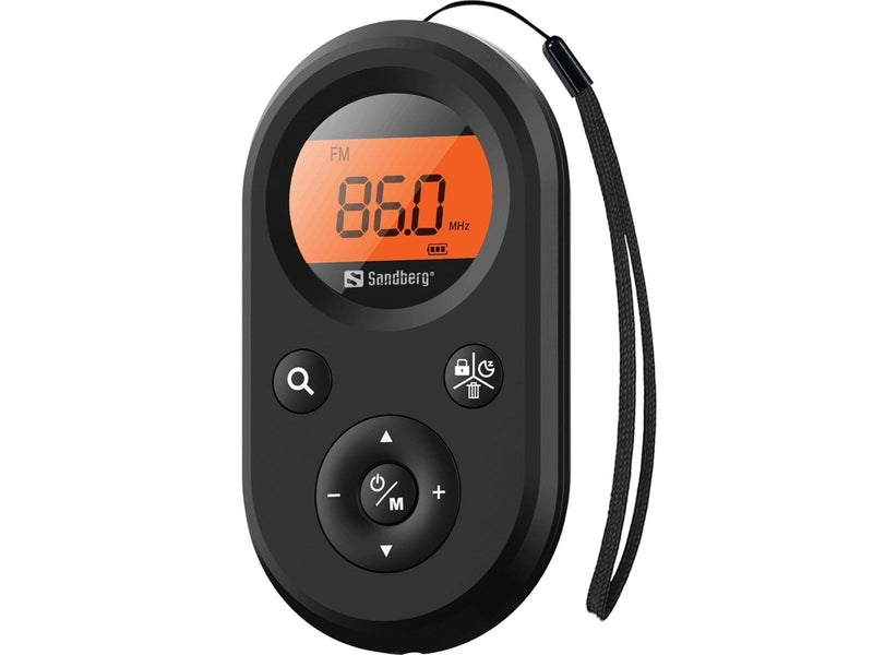Sandberg Rechargable Pocket Radio - AM/FM - schwarz