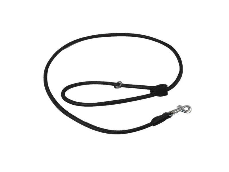 Timely PARIS Førerline krom Sort 6mm/120cm.
