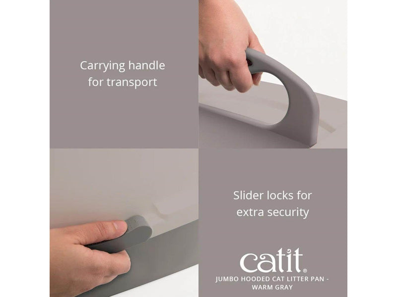 Catit Jumbo Hooded Litter Box with Airsift Filter System 57x46x50cm