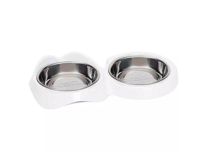 Catit Pixi Feeding bowl Double White