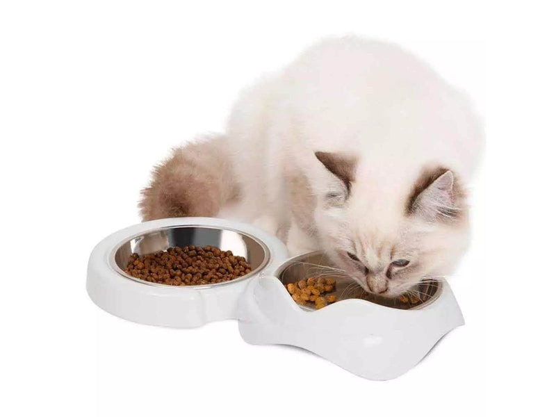 Catit Pixi Feeding bowl Double White