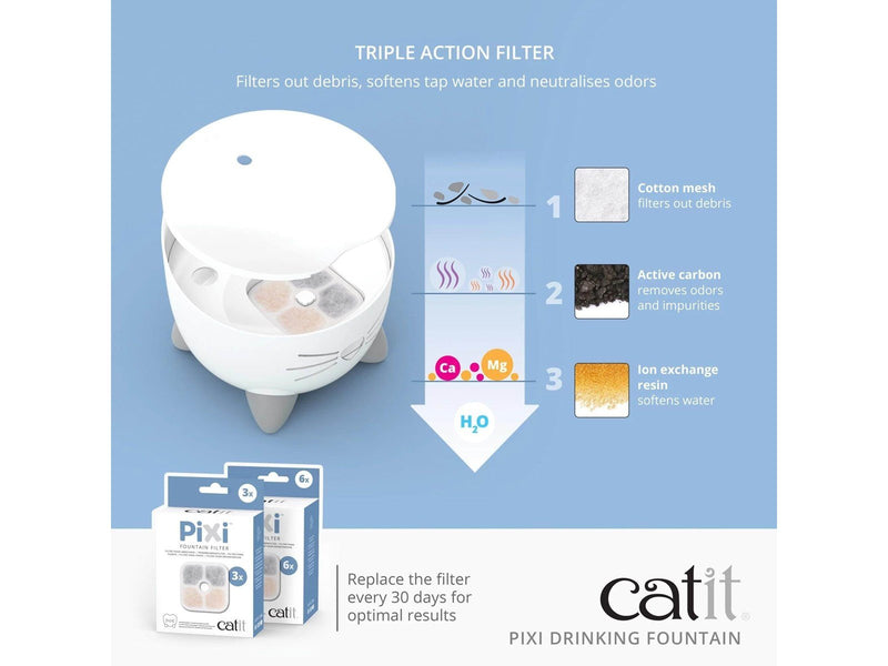 Catit Pixi Trinkbrunnen Weiß
