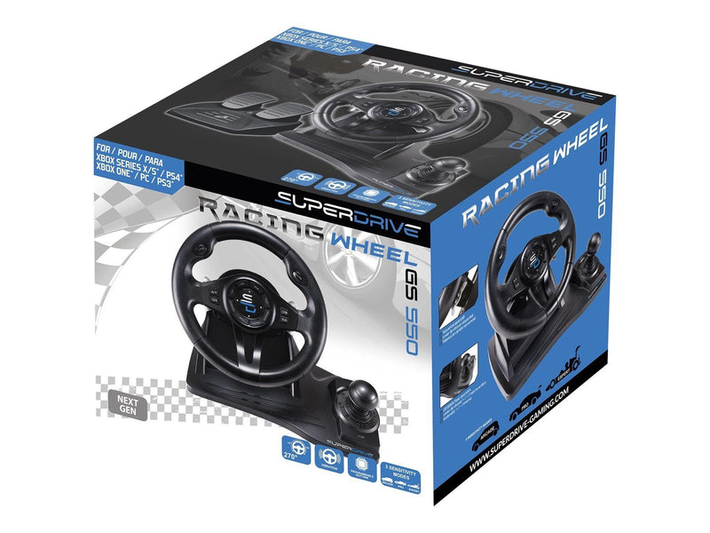 Subsonic Superdrive GS 550 Steering Wheel - Wired Steering wheel & Pedal set - Sony PlayStation 4