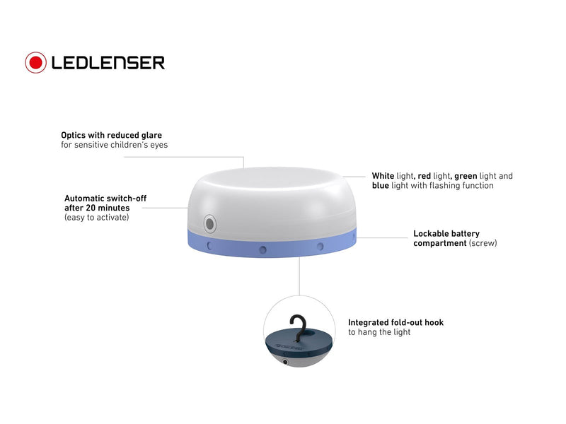 Ledlenser Kidcamp 6 light 60 lumen Purple