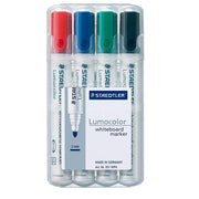 STAEDTLER Lumocolor Whiteboard-Marker farbsortiert 2,0 - 5,0 mm - 4 Stück