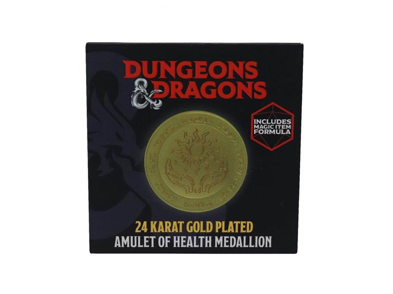 FaNaTtik - Dungeons & Dragons 24k Gold Plated Amulet of Health Medallion