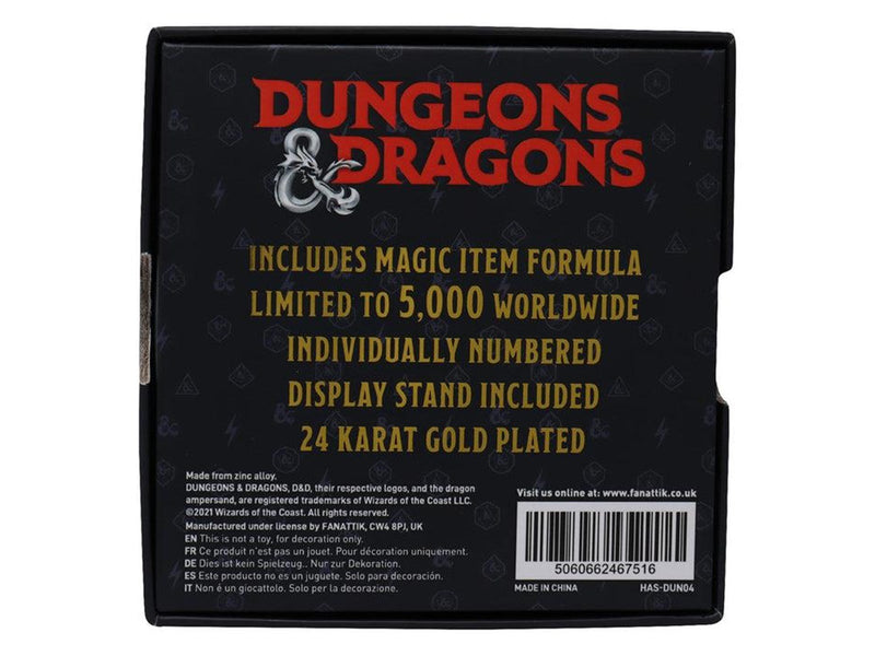 FaNaTtik - Dungeons & Dragons 24k Gold Plated Amulet of Health Medallion