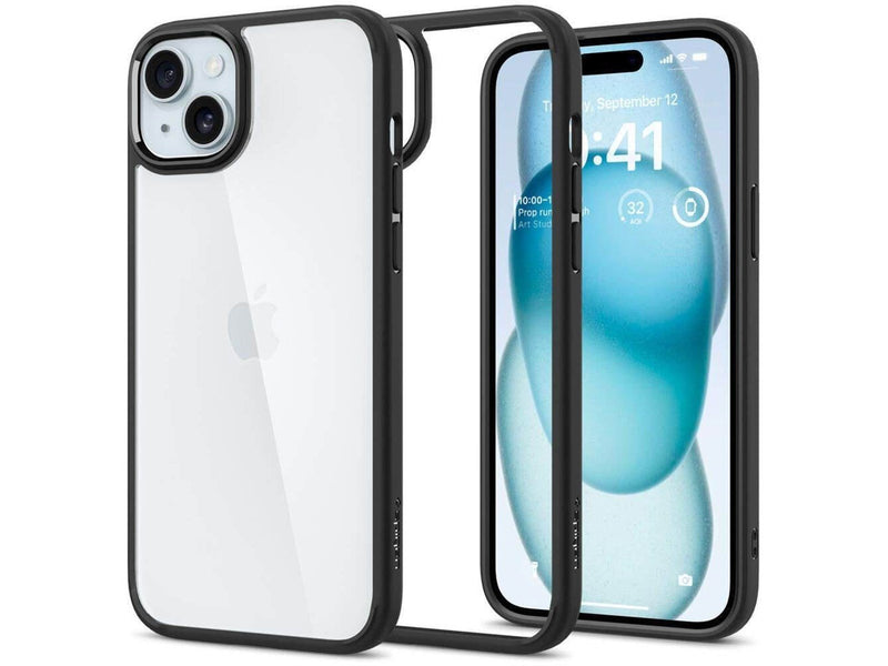 Spigen Crystal Hybrid for iPhone 15 - Matte Black
