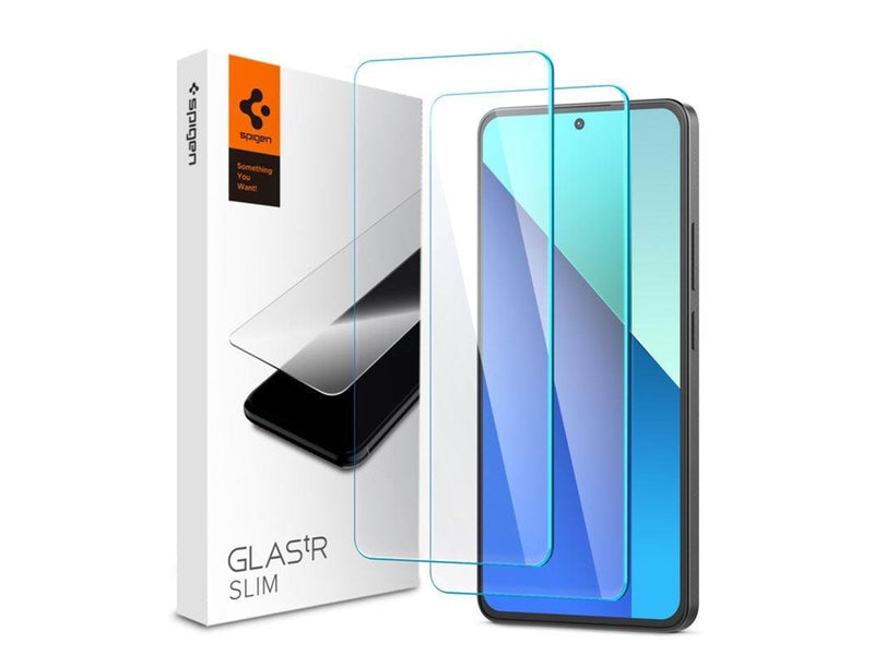Spigen Glass tR Slim 2 Pack for Xiaomi Redmi Note 13