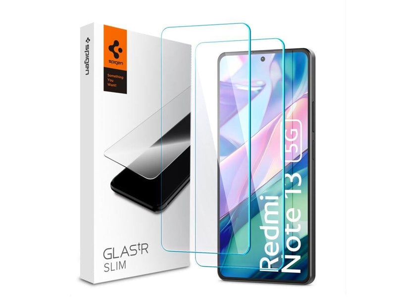 Spigen Glass tR Slim 2 Pack for Xiaomi Redmi Note 13 5G