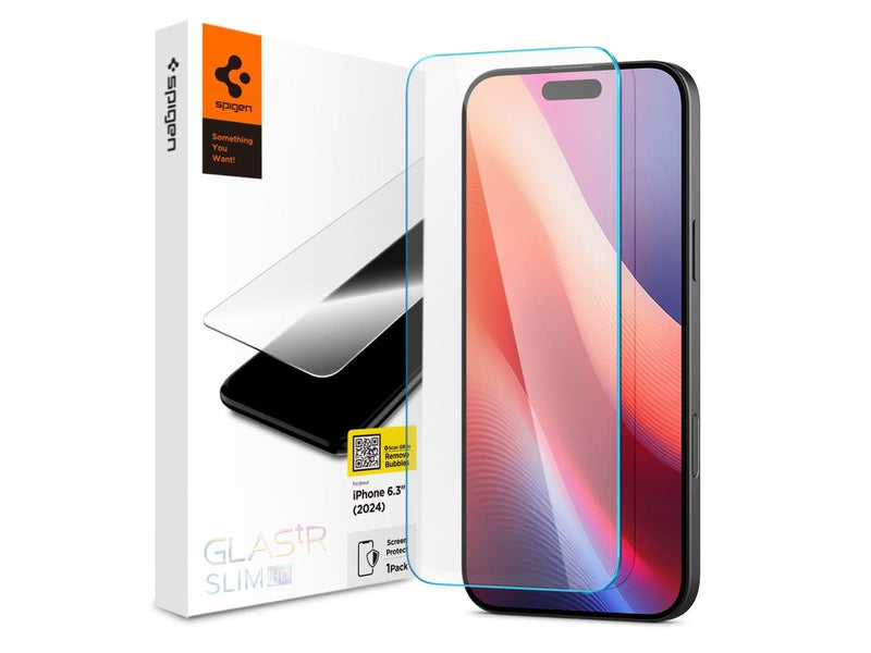 Spigen Glass tR Slim HD 1 Pack - Transparency - iPhone 16 Pro