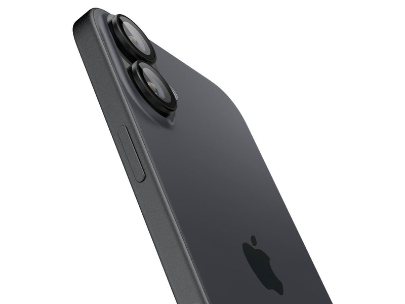 Spigen Glass tR EZ Fit Optik Pro 2 Pack - Black - iPhone 16/16 Plus