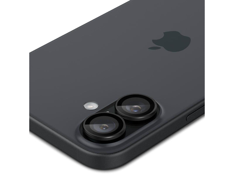Spigen Glass tR EZ Fit Optik Pro 2 Pack - Black - iPhone 16/16 Plus