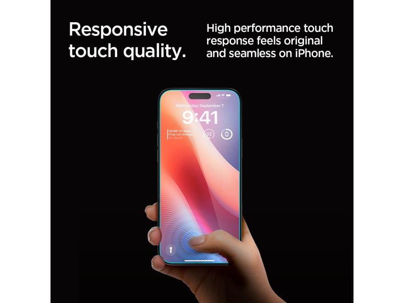 Spigen Glass tR EZ Fit (Privacy) 2 Pack - Transparency - iPhone 16 Pro Max