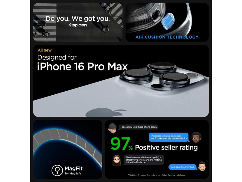 Spigen Enzo Aramid - Black - iPhone 16 Pro