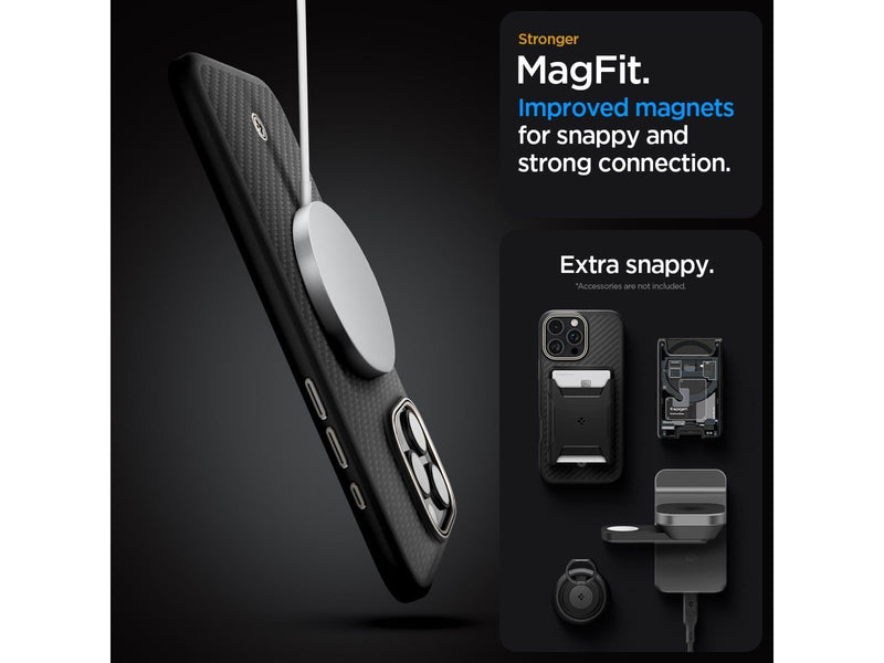 Spigen Enzo Aramid - Black - iPhone 16 Pro