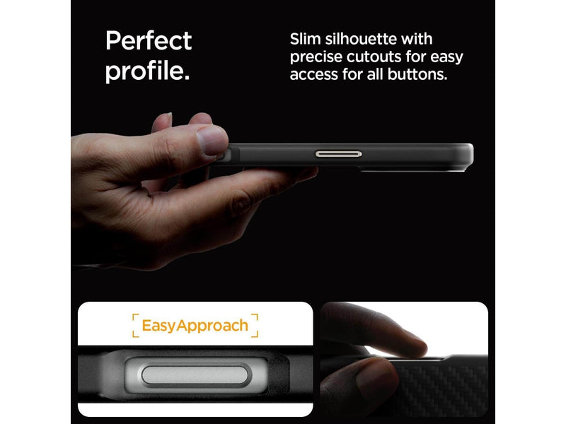 Spigen Enzo Aramid - Black - iPhone 16 Pro