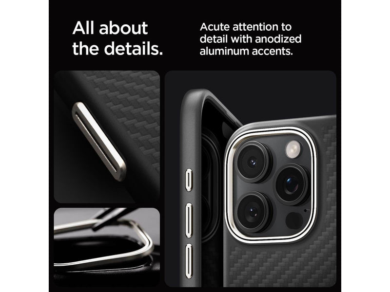 Spigen Enzo Aramid - Black - iPhone 16 Pro Max